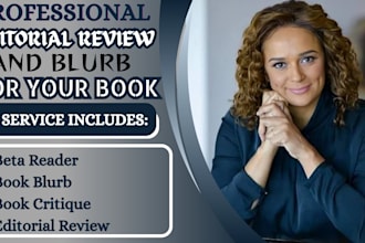 provide a professional editorial review and blurb for your book