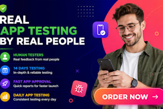 provide 12 testers, 20 tester, for google play closed testing for 14 days
