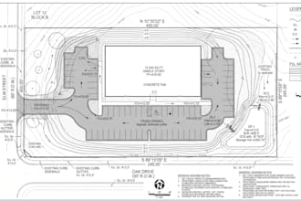 design site grading plan, erosion control site plan utility plan using autocad