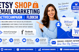 etsy shop activecampaign flodesk welcome series abandoned cart email marketing