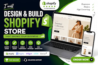 build a responsive shopify, wordpress or HTML CSS website