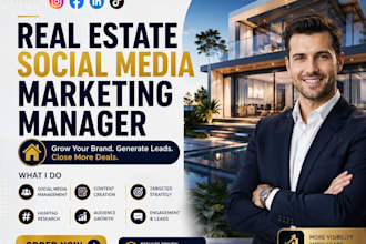 be social media marketing manager for real estate, roofing or construction brand