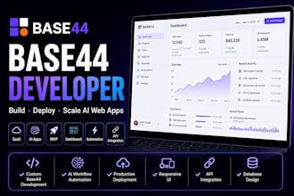 develop and deploy your base44 web application