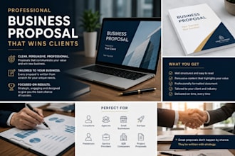 write a professional business proposal that wins clients