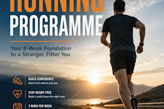 provide an 8 week beginner running programme PDF