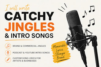 create and produce intro, outro and jingle music for podcast or youtube