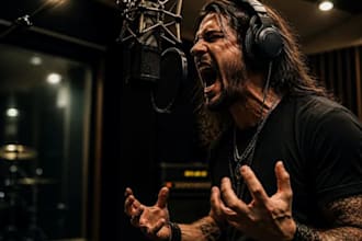 record male nu metal, metal core song as a pro singer