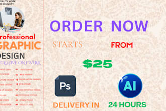 create a well charismatic graphic design materials