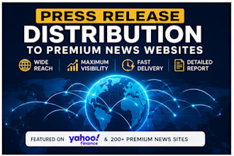 distribute your press release to yahoo finance and premium news websites