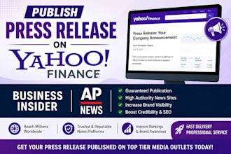 publish your press release on yahoo finance