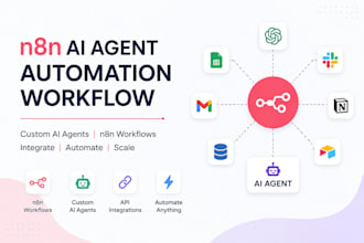 do n8n ai agent automation workflow, custom ai agents and API integration