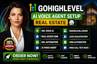 build gohighlevel ai voice agent realestate lead qualification 24 7 appointment