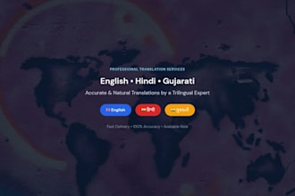translate in  languages like english hindi gujarati