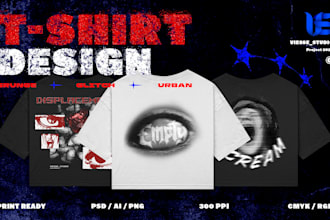 do grunge and urban graphic for your tee