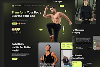 develop sports gym and fitness website