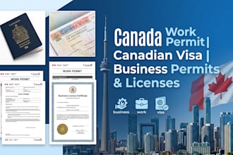 provide canada work permit, canadian visa, business permits and licenses