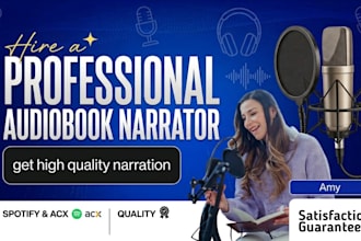 be your female audiobook narrator with acx standard mastering female voice over