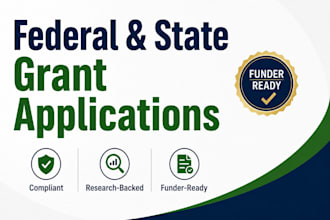 write grant proposals, federal funding applications, and loi