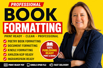 do poetry book formatting, document book formatting for ingramspark, amazon KDP