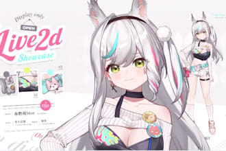draw live2d vtuber rigging vtuber model