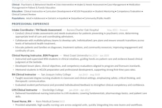 write a healthcare resume, CV and cover letter as a registered nurse