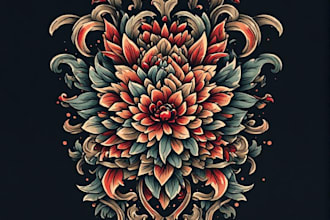 draw  traditional tattoo for your brand