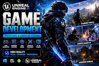 develop a 3d game or unreal engine prototype