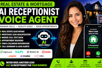 build real estate ai receptionist call voice agent mortgage lead calls