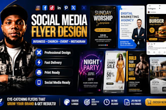 design professional social media flyer church flyer event flyer instagram post