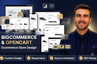 design, redesign, customize, or develop your bigcommerce and opencart ecommerce
