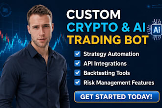 build custom crypto trading bot for binance, major exchange API integration