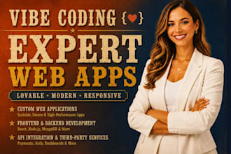 vibe coding expert, lovable developer, fix, lovable web apps,   fix replit ai