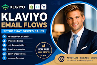 setup klaviyo email flow abandoned cart welcome series list segmentation