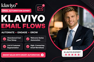 setup klaviyo email flow abandoned cart welcome series list segmentation