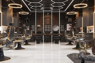 design realistic 3d luxury spa, salon, boutique and beauty studio interiors