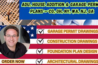 adu permit, house addition, garage structure, county permit co oh ny wa nj ga