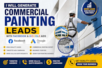 generate commercial painting leads, house painting facebook google ads campaign