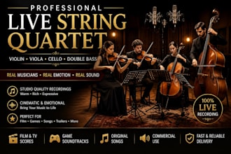 record realistic guitar, violin, cello, bass, or ukulele tracks for your song
