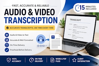 transcribe audio and video accurately