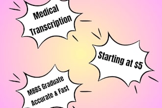transcribe your medical audio files with mbbs accuracy