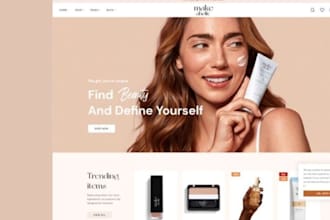 design shopify store beauty website skincare cosmetic shopify store review