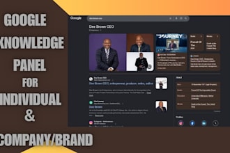 create a standard google knowledge panel, knowledgepanel for personal or brand