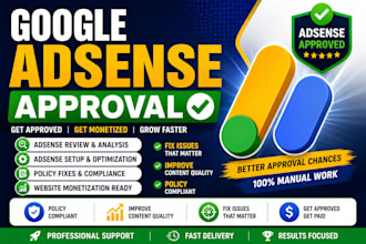 do google adsense approval and adsense website optimization