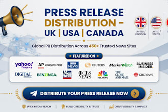 do UK USA press release distribution canada press release UK PR USA pr canada pr