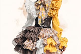 do fashion illustration with your favorite outfit