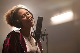 sing unique christian choir worship song as female vocalist