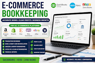 provide expert ecommerce bookkeeping and accounting