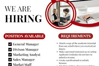 design professional hiring posters