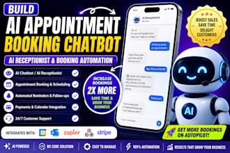 build ai appointment booking chatbot ai receptionist and booking automation
