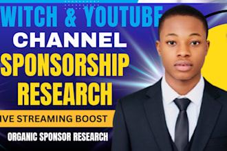 find sponsorships and ad deals for your twitch and youtube channel